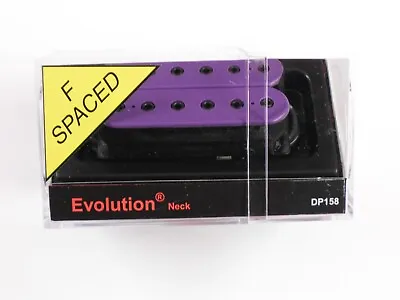 DiMarzio F-spaced Evolution Neck Humbucker Purple W/Black Poles DP 158 • $126