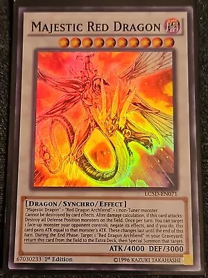 Majestic Red Dragon - LC5D-EN071 - Super Rare - 1st Edition - VLP • $9.49