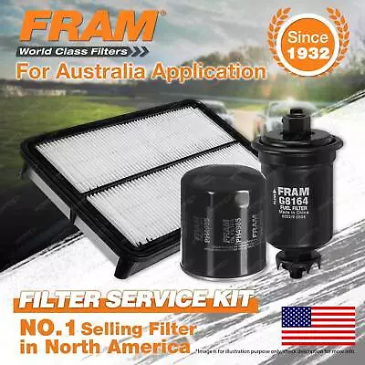 Fram Oil Air Fuel Filter Service Kit For Holden Apollo JP V6 3L Petrol • $65.95