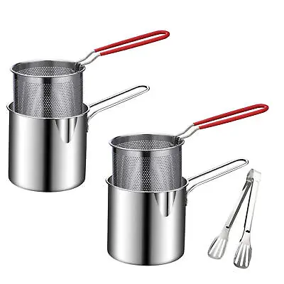 Mini Fryer Pot Oil-Saving Small Fryer Kitchenware Pot For Frying Chicken Legs • $28.75