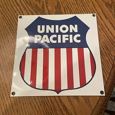 Union Pacific Railroad Sheild Metal Sign • $20