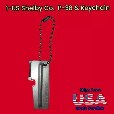 1-Shelby USA P-38 Can Opener & Chain Army Tool Military Camping Hiking Survival • $3.93