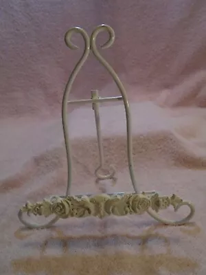 Vintage White Painted Wire Photo Frame • $14.99