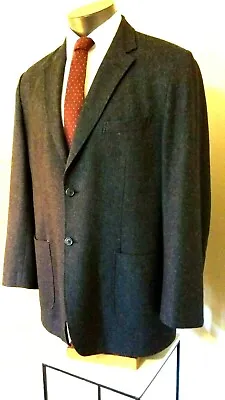 Men's IBIZA Gray Two Button 100% Wool Valencia Model 44L Sport Coat Jacket NWOT • $197.99