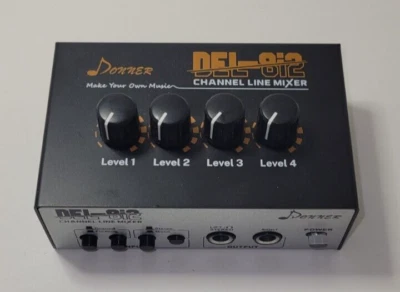 £14.41 • Buy Donner Compact Audio Mixer Mixing Multiple Inputs Realime Audio Monitoring