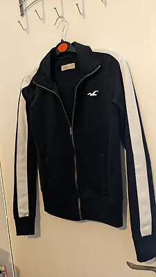 Black Hollister Tracksuit Full Zip Jacket Size XS UK 6 • £9.99