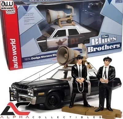 Autoworld Awss133 1:18 1974 Dodge Monaco (blues Brothers) Police Car W/figures • $99.99