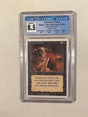 $74 • Buy Demonic Tutor Revised CGC 8.5 MTG Magic The Gathering