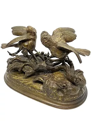 Vintage Jules Moigniez Bronze Bird Sculpture 8.1/2x4.3/4x6.1/2” • $987