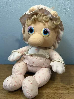 1984 Hasbro Softies 8” Plush Miss Piggy Pampers Muppet Babies Stuffed Doll • $9.99