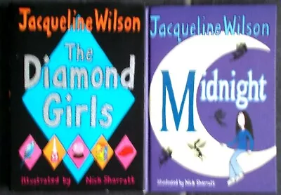 £3.50 • Buy 2 Jacqueline Wilson Books--the Diamond Girls+midnight Hb