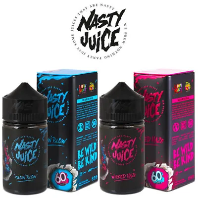 Nasty Vape Juice E Liquid Be-Wild Be-Kind E-Cig Liquid 50ML VG/PG 70/30 0MG TPD • £9.98