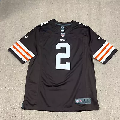 Nike Cleveland Browns Jersey Mens Large Johnny Manziel NFL Football • $49.99