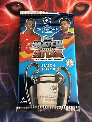2017-18 Topps Match Attax UEFA Champions League Soccer Sealed Pack (1) • $2.23