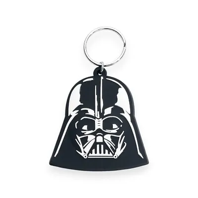 Genuine Star Wars Darth Vader Helmet Rubber Keyring Key Fob Jedi Lucasfilm • £2.99