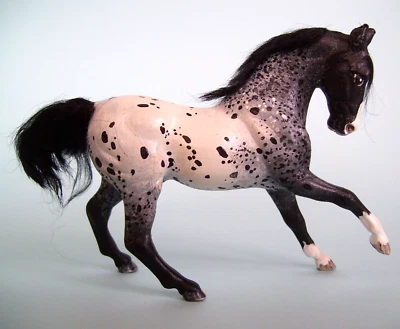 £29.99 • Buy Vintage Breyer Custom Stablemate Warmblood Repaint/ Haired Blue Roan Appaloosa