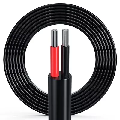 18 Gauge 2 Conductor Electrical Wire Red & Black Tinned Copper Hookup Wire 33ft • $14.35