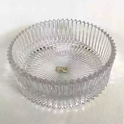 Mikasa Diamond Fire Crystal Hostess Bowl 8.25  Heavy • $36.99