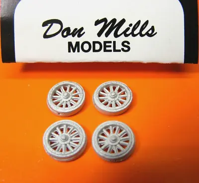 Carnival 12-Spoked Wooden Wheel Sets 1/87 Scale  By Don Mills Models • $3.50