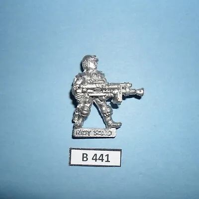 Warhammer Citadel Metal JUDGE DREDD JD4 RIOT JUDGE STUMM GUN 1985 B441 • $8.08