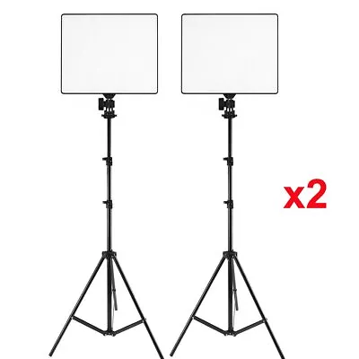 2x YONGNUO YN300 Air 3200K-5500K Studio Camera LED Video Photo Light + Stand • $145