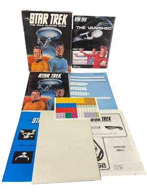 $40 • Buy Vintage 1982 STAR TREK THE ROLE PLAYING GAME FASA #2001 As Pictured