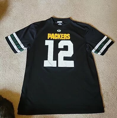 Aaron Rodgers #12 NFL Team Apparel Jersey T-shirt Green Bay Packers Size Large  • $19.99