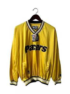 Vintage Indiana Pacers Pullover Starter Jacket Mens Size Large NOS NWT 90s NBA • $99