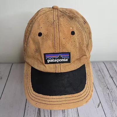 Vintage Patagonia Worn Wear Logo Strapback Hat Cap Faded Distressed Flawed • $19.95