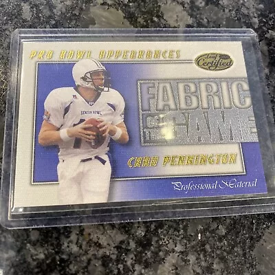 $2 • Buy 2000 Certified Fabric Of The Game #22 Chad Pennington Rookie Marshall Jets /1000