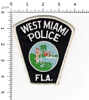 West Miami (vintage Tombstone Issue) Florida Police Collectible Patch • $28.99