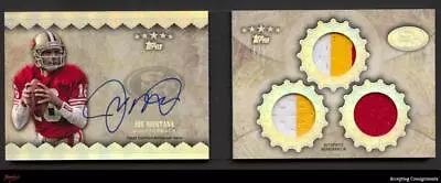 2013 Topps Five Star Signature Book Autograph Rainbow Joe Montana 1/5 PATCH AUTO • $202.49