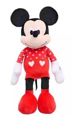 Disney Mickey Mouse Valentines Plush  By Just Play - 19 Inches - Hearts - New • $5