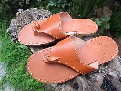 Men's Handmade Greek Leather Sandals Flip Flop Sandals • $54