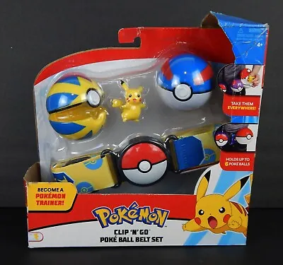 $20 • Buy Pokemon Female Pikachu Clip 'N' Go Poke Ball Belt Set