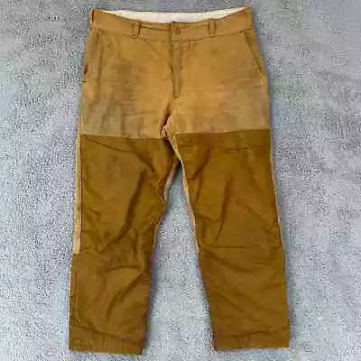 Vintage Redhead Pants Mens 36x30 Brown Hunting 80s Brush Briar Cotton Pocket USA • $19.96