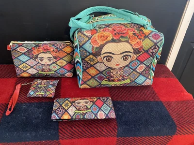 $60 • Buy Frida Kahlo Handbag 4 Piece Lot Monkey