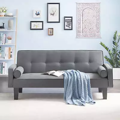 72  Futon Sofa BedUpholstered Folding Futon Fabric Couch • $158.39