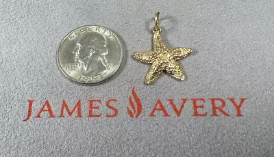 $225 • Buy James Avery Cape Starfish Star Fish 14K Yellow Gold Charm 7/8  - 2.4 Grams