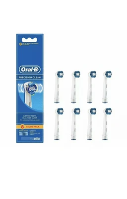 $26.97 • Buy GENUINE Oral-B PRECISION CLEAN Replacement Electric Toothbrush Heads Refills 8pk