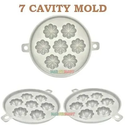 £26.06 • Buy 7 Cavity Kuih Bahulu Madeleine Cornbread SpongeCake Aluminium Cake Mould