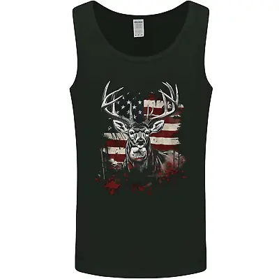 £8.99 • Buy An American Deer With Flag USA Hunting Mens Vest Tank Top
