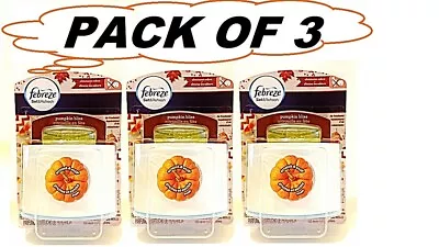 $13.80 • Buy 3X Febreze Set & Refresh PUMPKIN BLISS Air Freshener Starter Sit Unit & RefillS