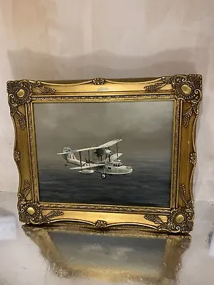 Vickers Supermarine ‘Walrus’; Aviation Aircraft Acrylic Painting Harold Garland • £200