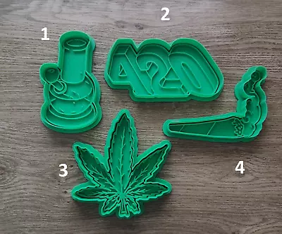 $8.98 • Buy Marijuana 420 Cannabis Cookie Cutter Embosser Stamp Fondant Shape