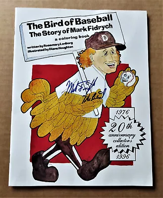 Mark Fidrych Autographed Signed Coloring Book  - ROY 1976 ! • $90