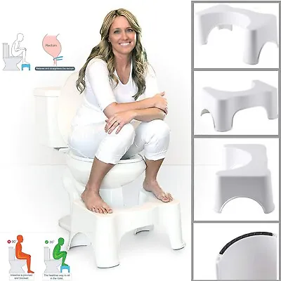 £9.89 • Buy Loo Squatting Step Stool Bathroom Potty Training Squat Aid Constipation Piles