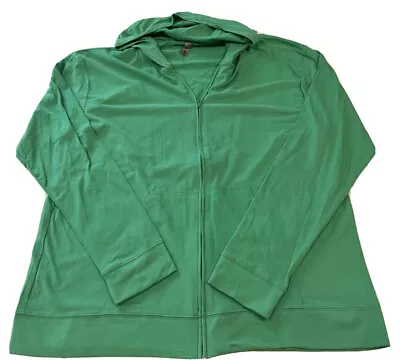 Next Level Green Zip Up Hoodie Long Sleeve Size NL • $13.09