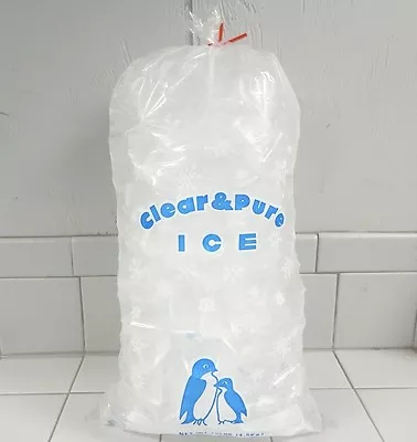 Clear & Pure Ice Bags 8 Lb / 100 Count *with Plastic Ties* • $14.98