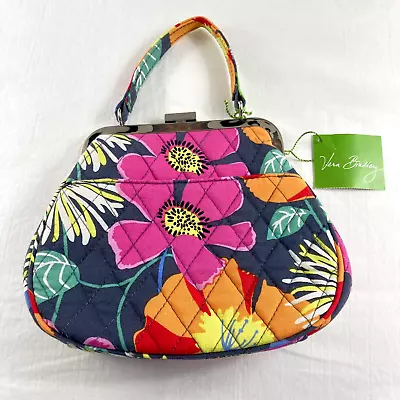 VERA BRADLEY Mini Frame Crossbody Bag Retired 2013 Jazzy Blooms 13038-138 NWT • $43.97